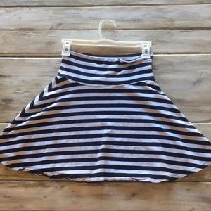 Black and white stripped mini